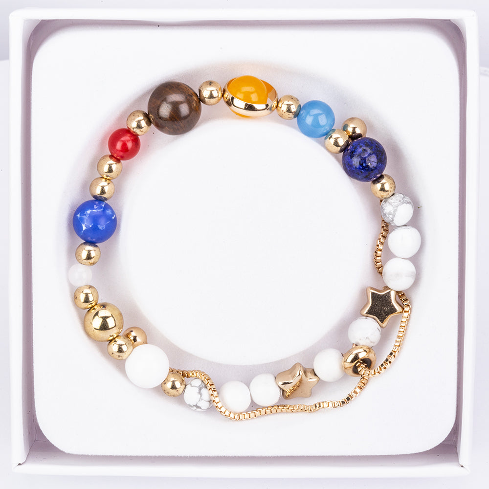 Podesiva Sretna Narukvica od Dragog Kamenja